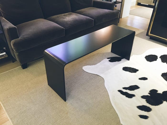 Smooth Black Bench