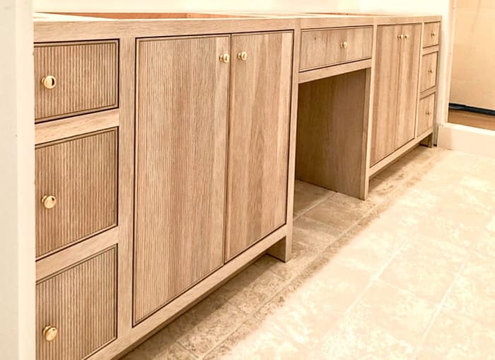 White Oak Bathroom Vanity