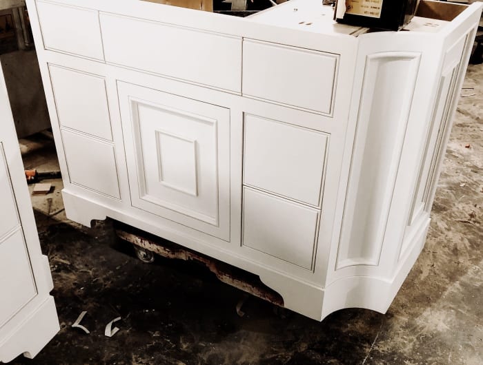 Pure White Bathroom Cabinet