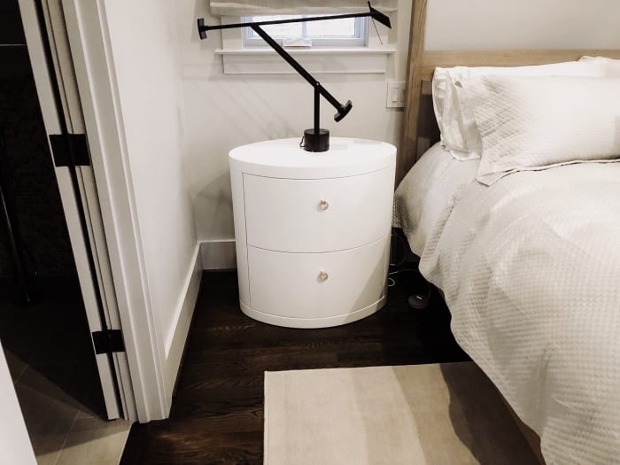 White Glossy Side Table