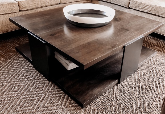 Square Walnut Coffee Table