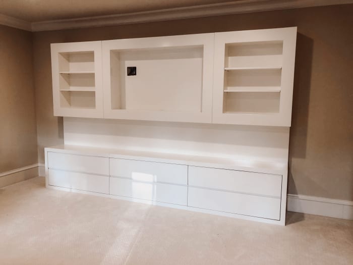 Glossy White Entertainment Console