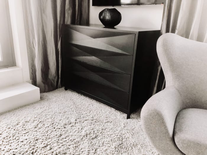 Diamond Patterned Credenza