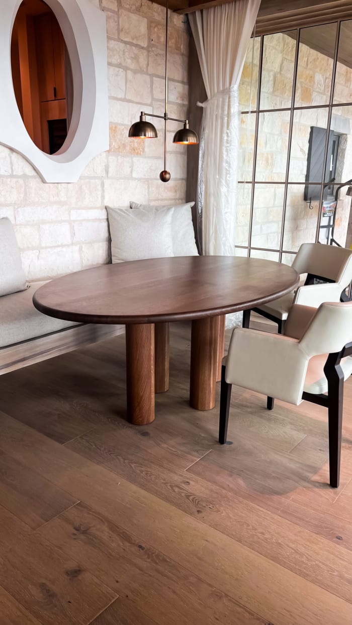 Oak Table for Breakfast Nook
