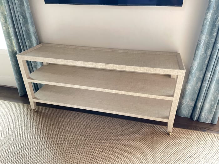 Console Credenza with Shelves