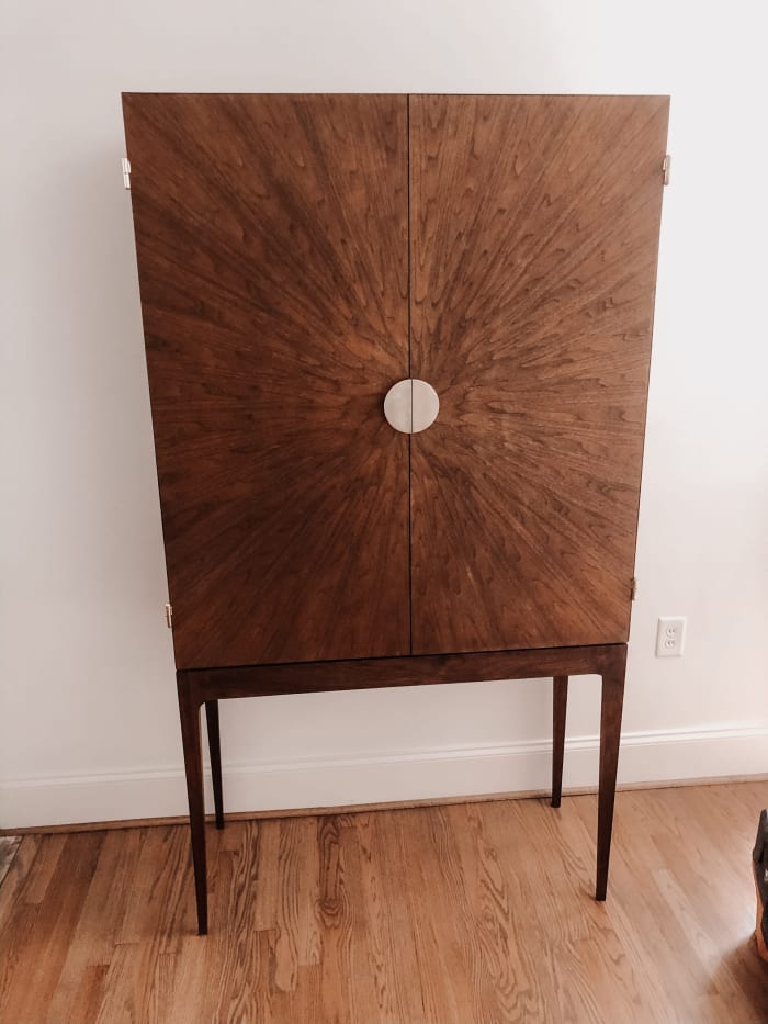 Walnut Entertainment Cabinet