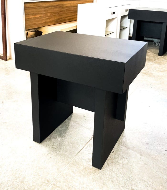 Ebonized Bedside Tables