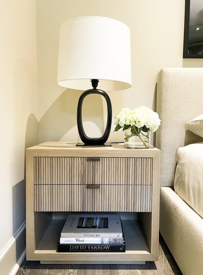 Reeded Oak Side Table