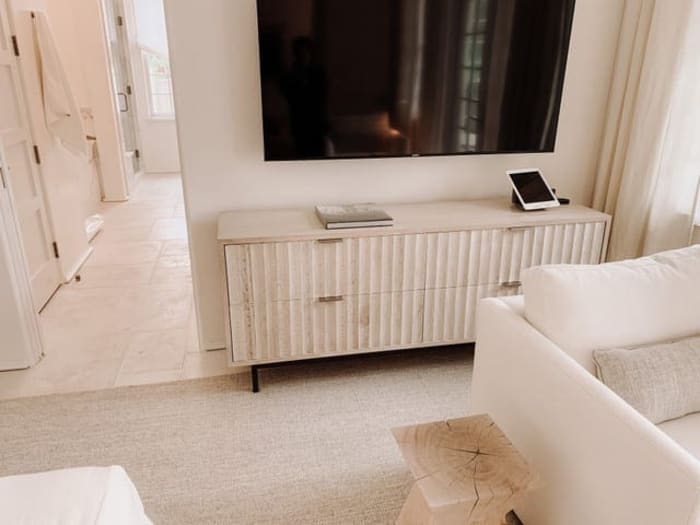 Fluted Entertainment Console