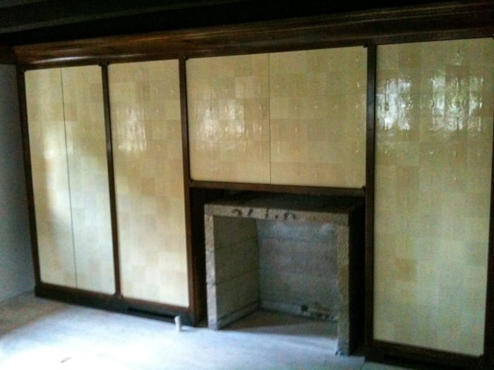 Swann House Fireplace Wall