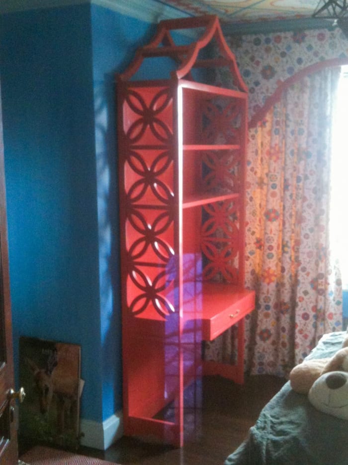Red Bookshelf & Desk