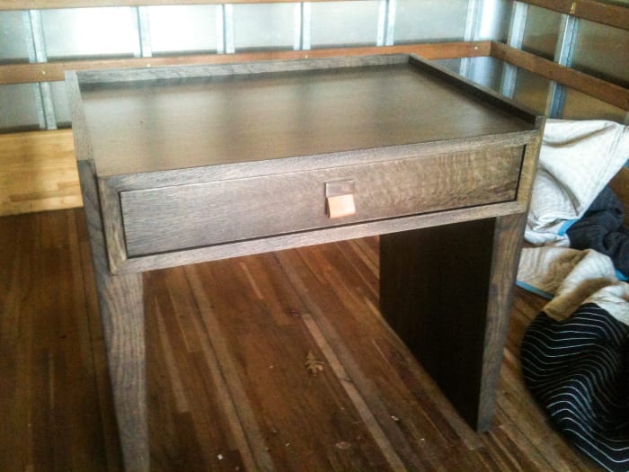 Walnut Bedside Table