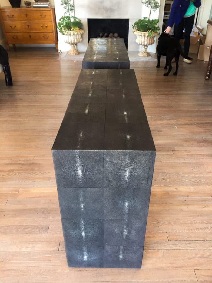 Shagreen Side Table Details