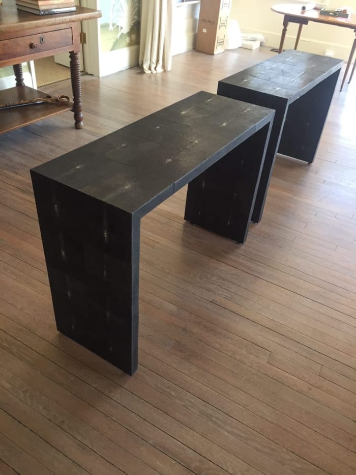 Shagreen Matching Side Tables