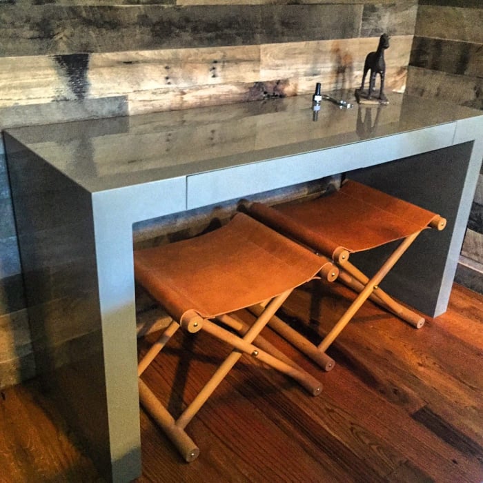 Sleek Grey Desk