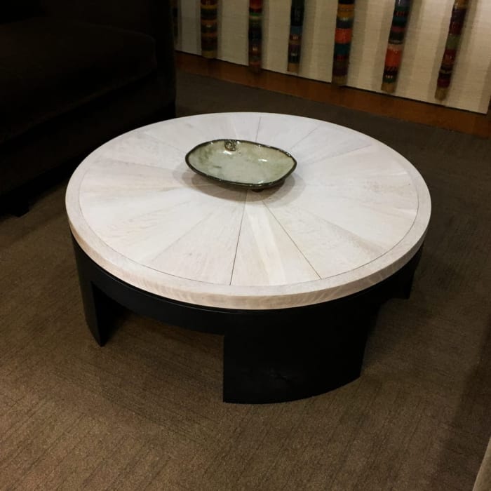 White Circular Coffee Table