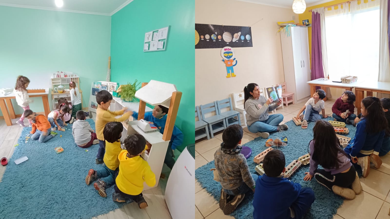 Sala de clases ABC For Kids en Sede Villarrica · ABC For Kids Villarrica Classroom