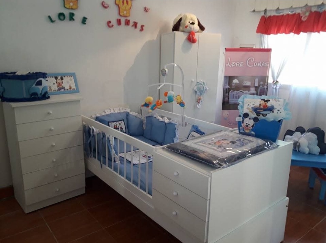 CUNA FUNCIONAL + ROPERO + CHIFONIER ECO