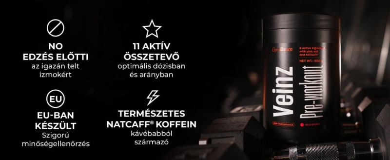 GymBeam Veinz pre-workout edzés előtti formula