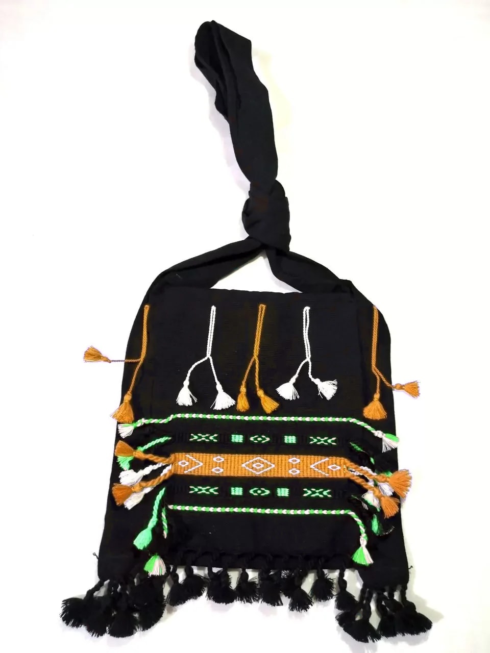 Jarong in Black, handwoven Karbi jarong
