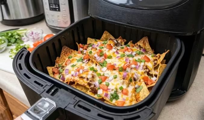 5 minute air fryer nachos