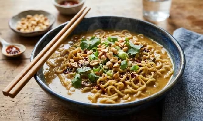 5-Minute Miso Peanut Butter Noodles