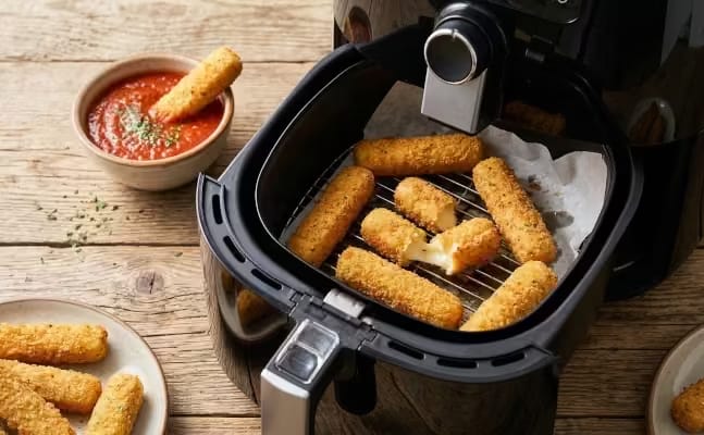 Air fryer mozarella sticks