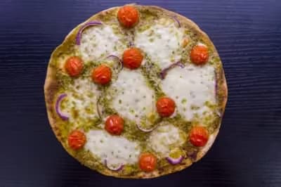 Step 3 for making The Quickest, Crispiest 15-Minute Air Fryer Tortilla Pizza
