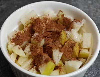 Step 1 for making Easy 30-Minute Extra Crunchy Air Fryer Apple Crumble