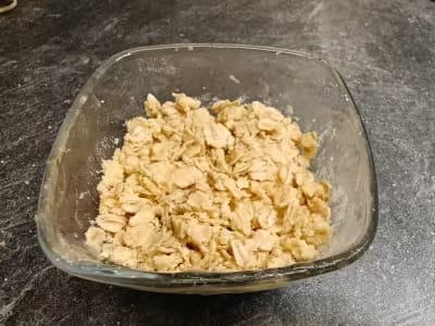 Step 2 for making Easy 30-Minute Extra Crunchy Air Fryer Apple Crumble
