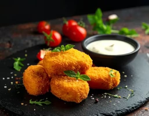 Air fryer fried cheese czech style