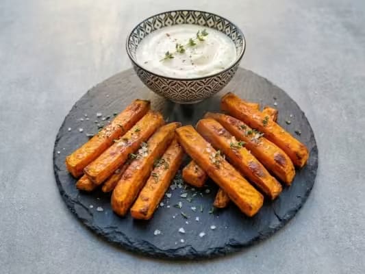 Thick cut sweet potato fries