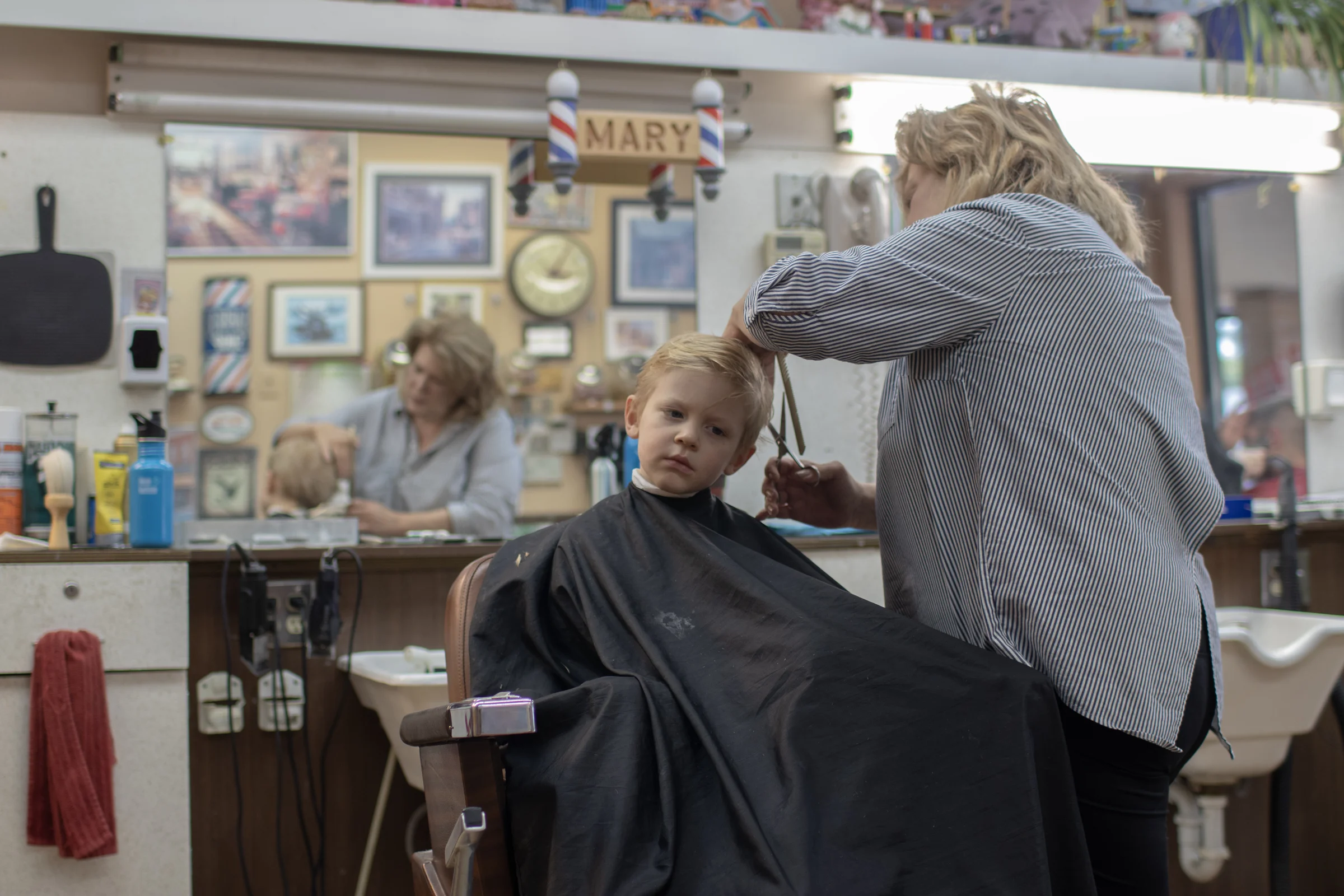 Young Brooks at Ken's Barber