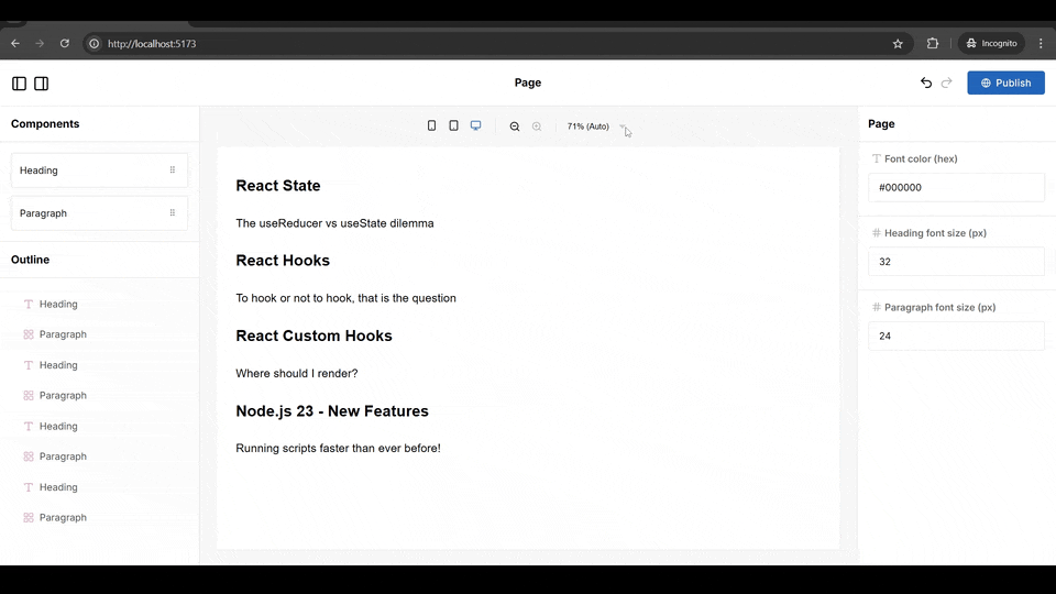 Demo of the app we are going to build