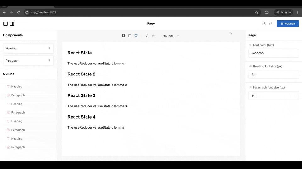 Finished app