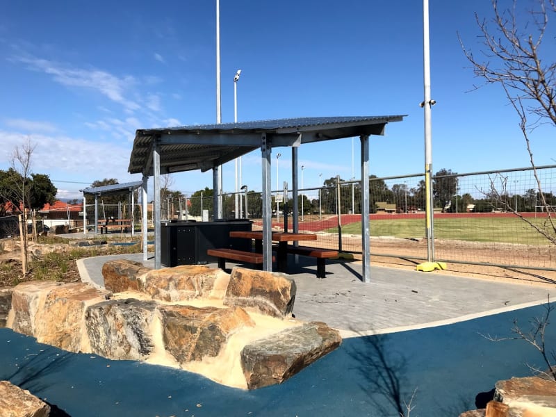 HANSON RESERVE SURROUNDS PLAYGROUND BBQ Area