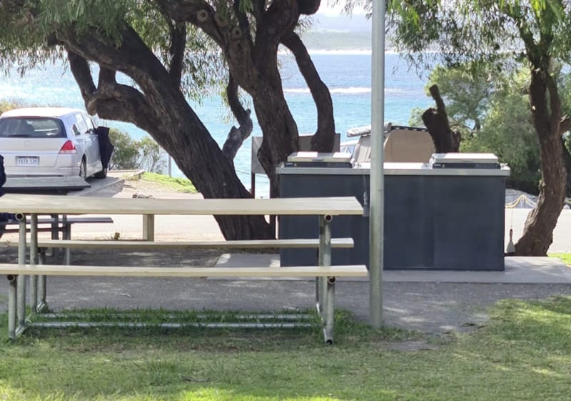 PARRYS BEACH CAMPGROUND BBQ Area