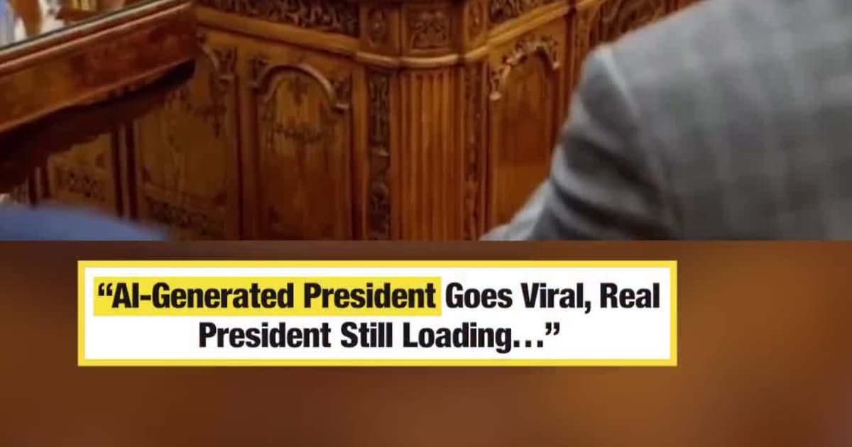 AI-Generated President Goes Viral — Real President Still Loading…