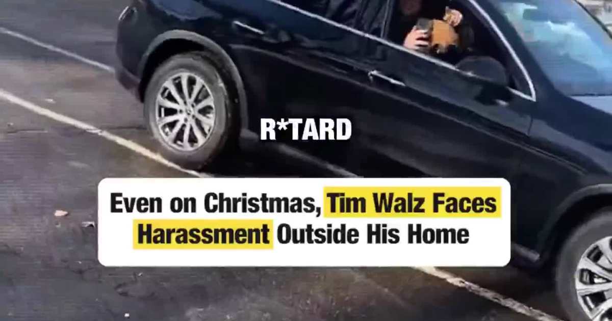 Even on Christmas, Tim Walz Faces Harassment Outside His Home