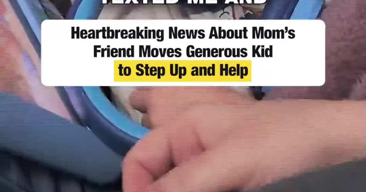 Heartbreaking News About Mom’s Friend Moves Generous Kid to Step Up and Help