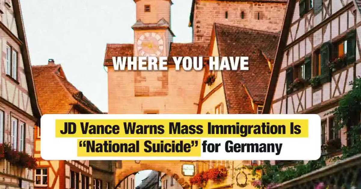 JD Vance Warns Mass Immigration Could “Destroy Germany”