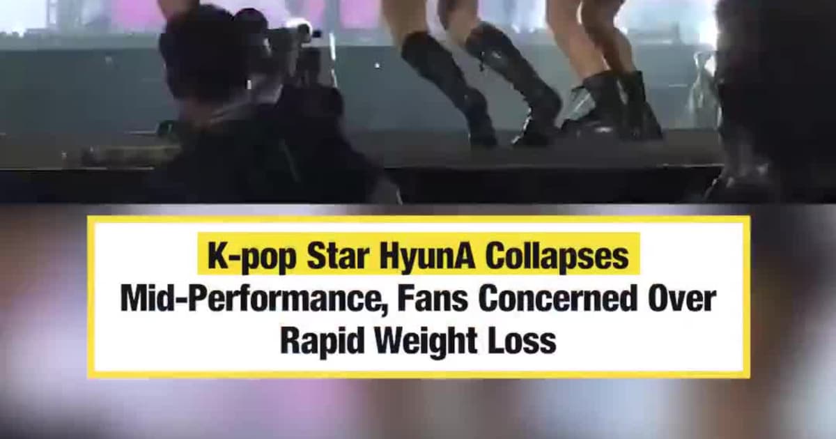K-pop Star HyunA Collapses on Stage Amid Health Concerns