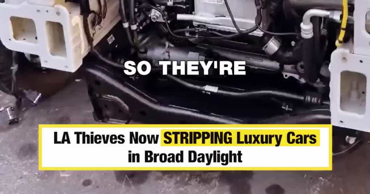 LA Thieves Now STRIPPING Luxury Cars in Broad Daylight
