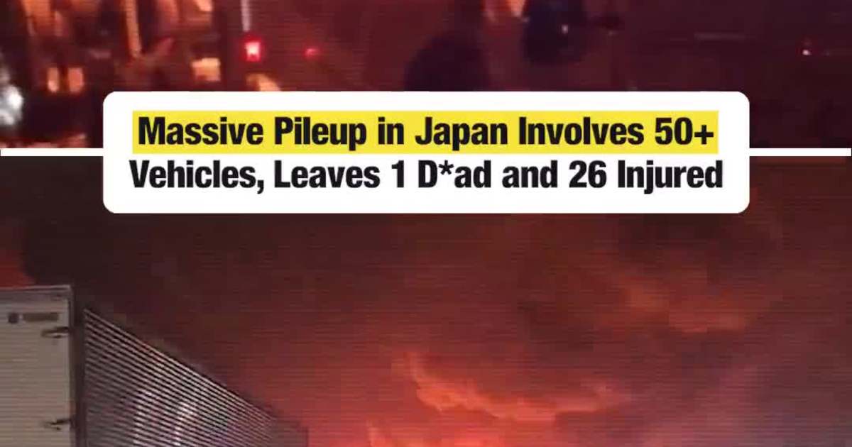 Massive Pileup in Japan Involves 50+ Vehicles, Leaves 1 Dead and 26 Injured