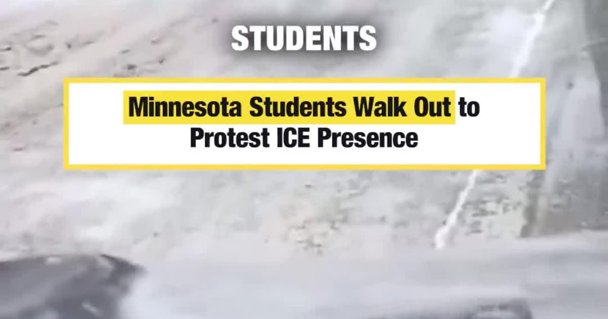 Minnesota Students Walk Out to Protest ICE Presence