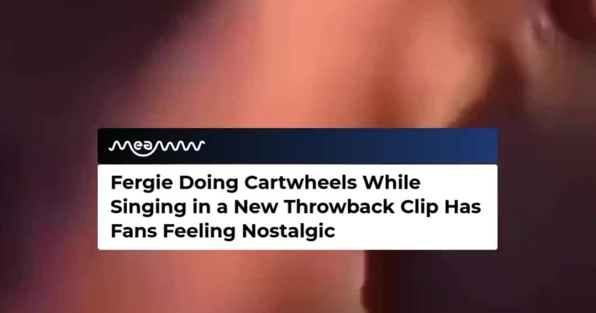New Throwback Fergie Cartwheel Video Surfaces