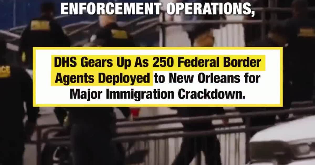 Operation Swamp Sweep In Works As 250 Federal Agents Gather Around New Orleans To Crackdown On Crime.