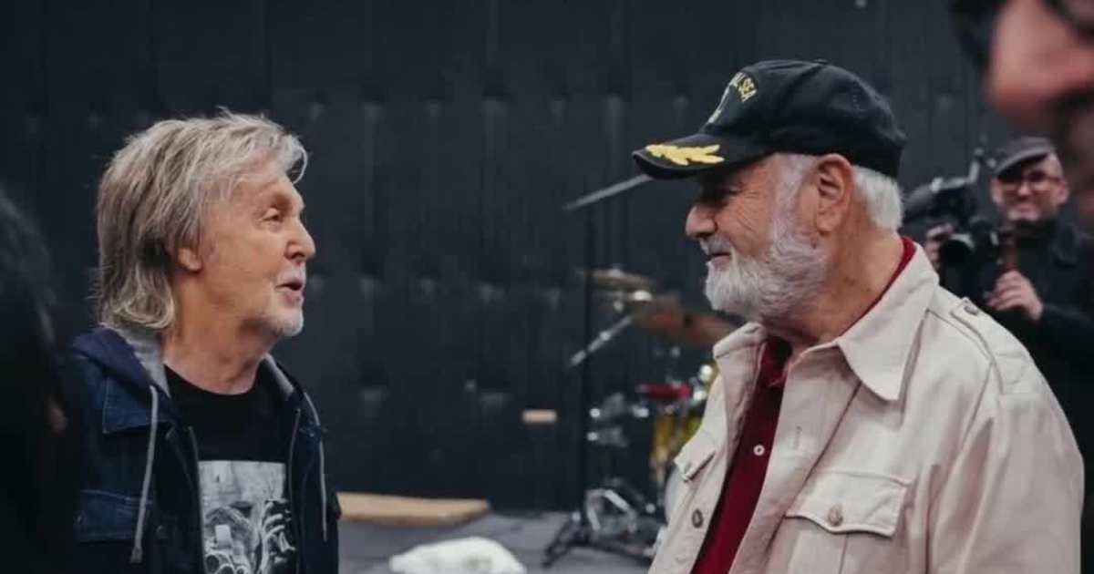 Rob Reiner With Paul McCartney on Spinal Tap II Set