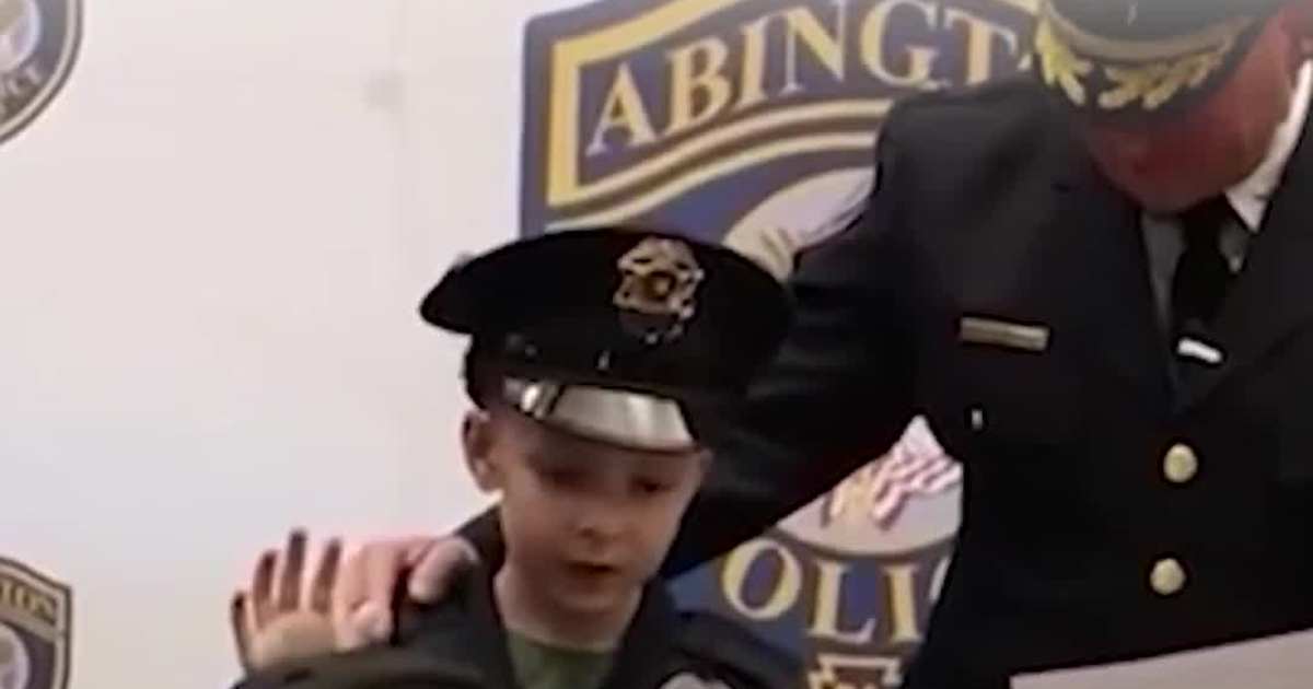 This 10-year-old’s dream was to be a police chief. Abington Township made it real.