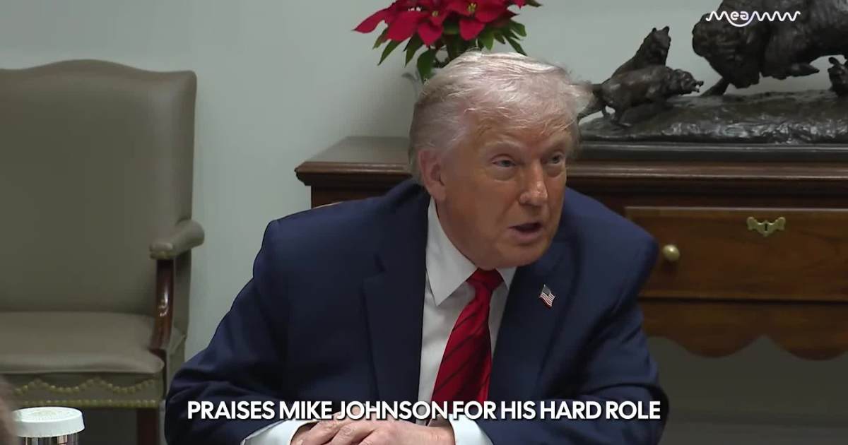 Trump Praises Mike Johnson as ‘Fantastic’ Speaker As He Talks About His One Big Beautiful Bill